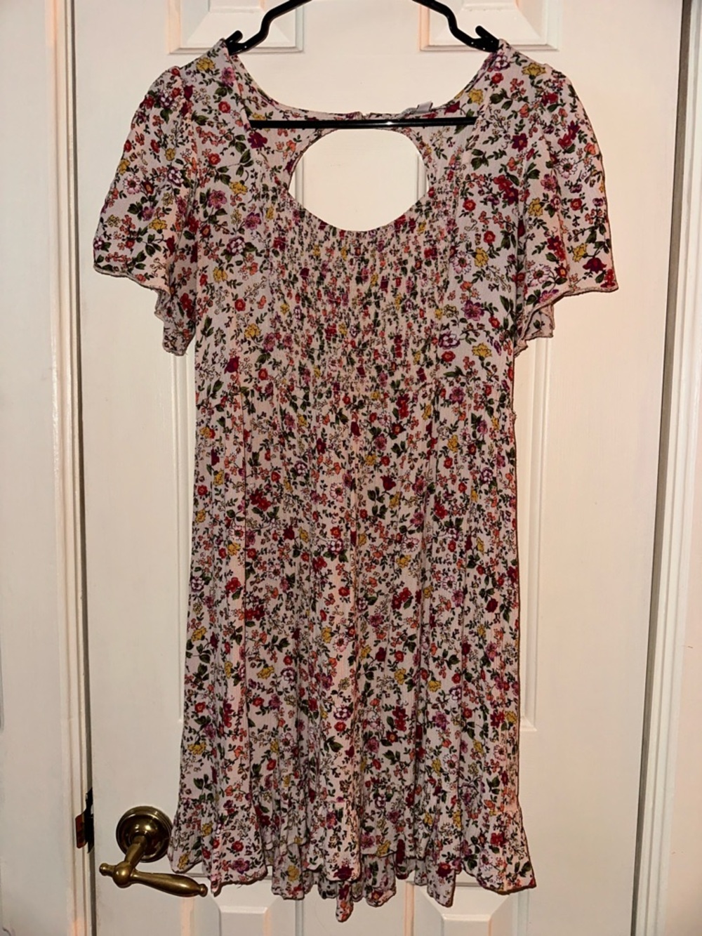 Patrons of Peace Pink Floral Mini Dress